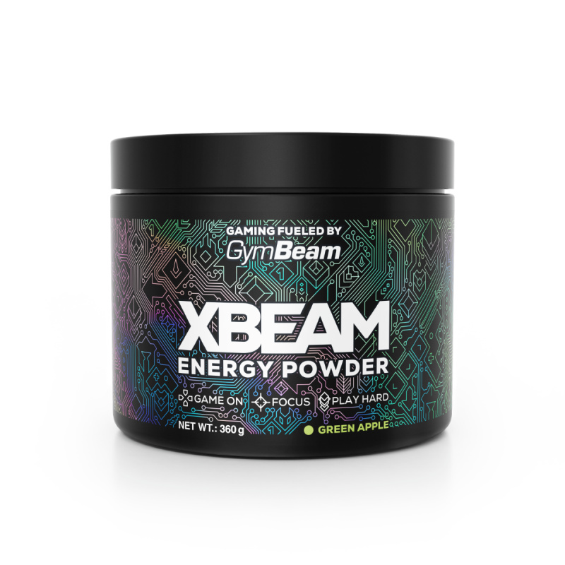 GymBeam Energy Powder - XBEAM 360 g - zelené jablko
