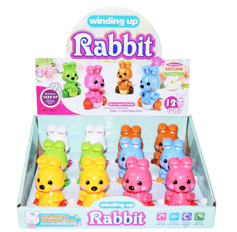 Naťahovací zajíček – mechanická hračka pro děti