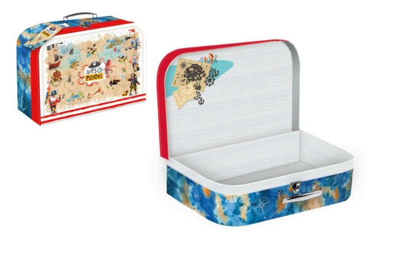 Teddies školní papírový Let's be Pirates 35x23x10 cm