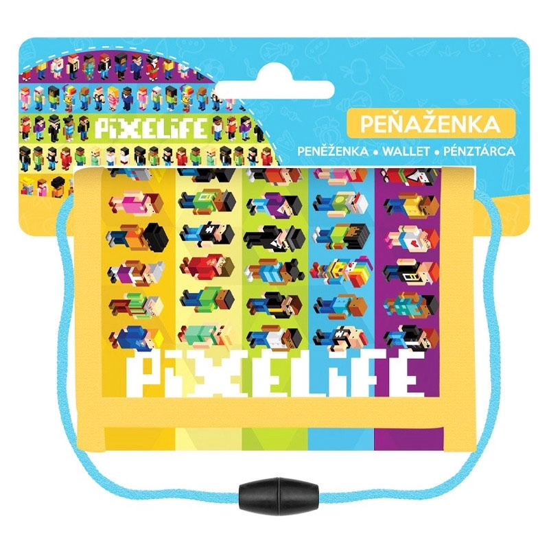 dětská textilní peněženka pixelife