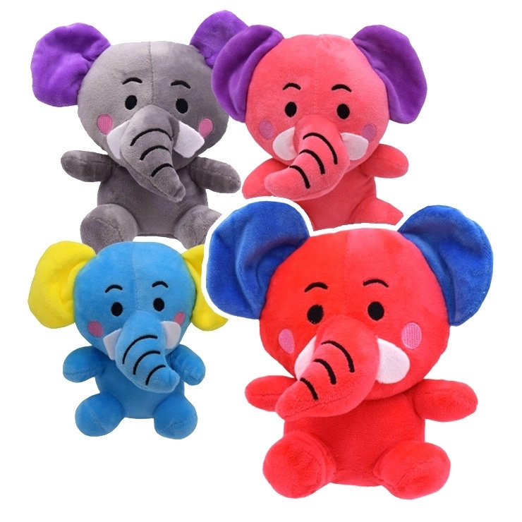 plyšový sloník love – měkoučký sedící slon ve čtyřech barvách