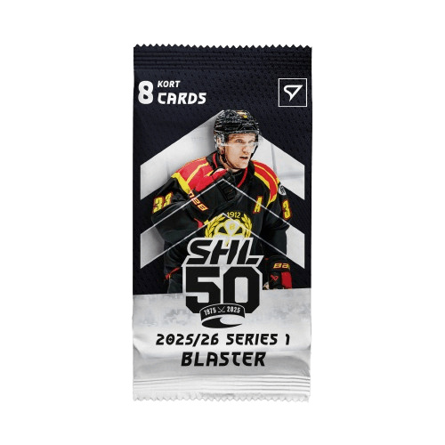 2025-2026 Svenska hockeyligan SHL 1. série Blaster balíček - hokejové kartičky