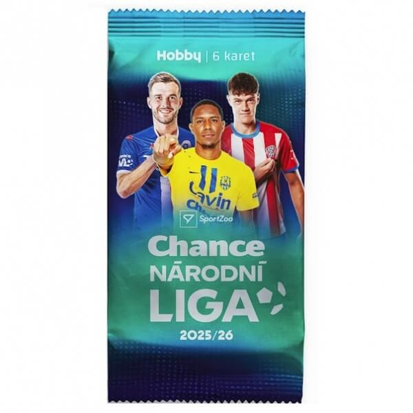 Fotbalové karty SportZoo Chance Národní liga 2025/26 - Hobby balíček