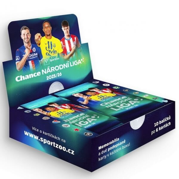 Fotbalové karty SportZoo Chance Národní liga 2025/26 - Hobby box