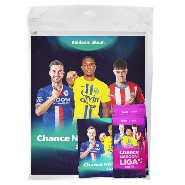 Fotbalové karty SportZoo Chance Národní liga 2025/26 - Startovací balíček