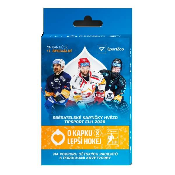 Hokejové kartičky SportZoo Sběratelské kartičky hvězd Tipsport ELH 2026 O kapku lepší hokej