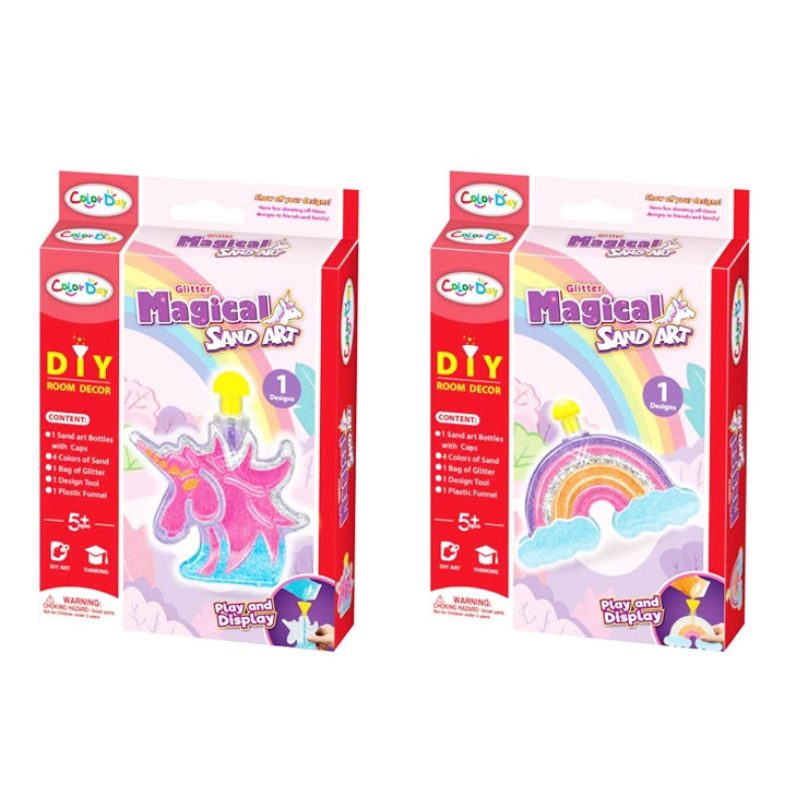 Magický písek – kreativní sada s duhou a jednorožcem