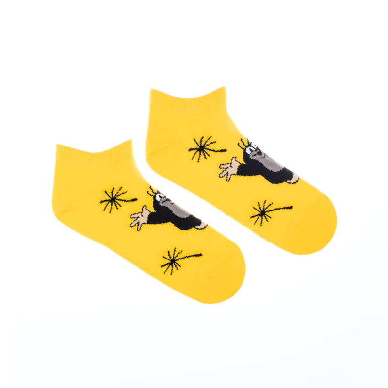 Kotníkové ponožky pro dospělé Krtek varianta: žluté, Velikosti dospělé: L (43-46)