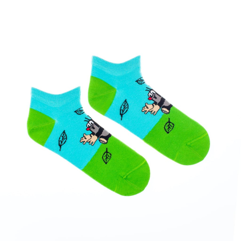 Kotníkové ponožky pro dospělé Krtek varianta: na louce, Velikosti dospělé: L (43-46)