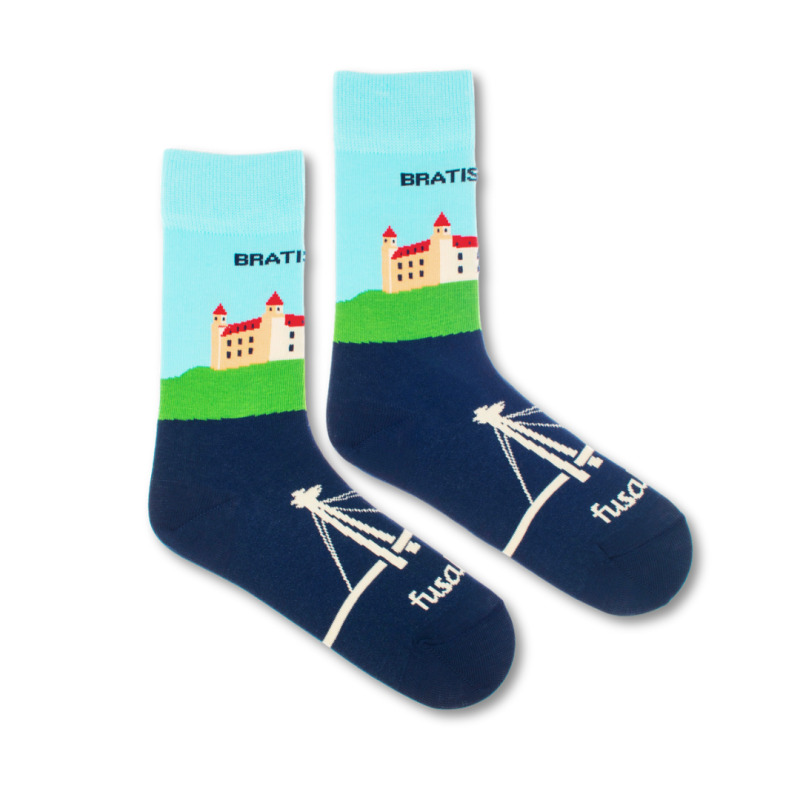 Ponožky Bratislava: Bratislavsky hrad M (Unisex veľkosť M (veľkosť 39-42))