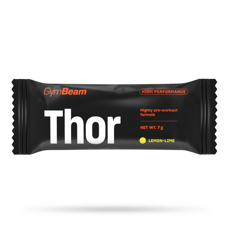GymBeam Předtréninkový stimulant Thor 7 g - citron/limetka