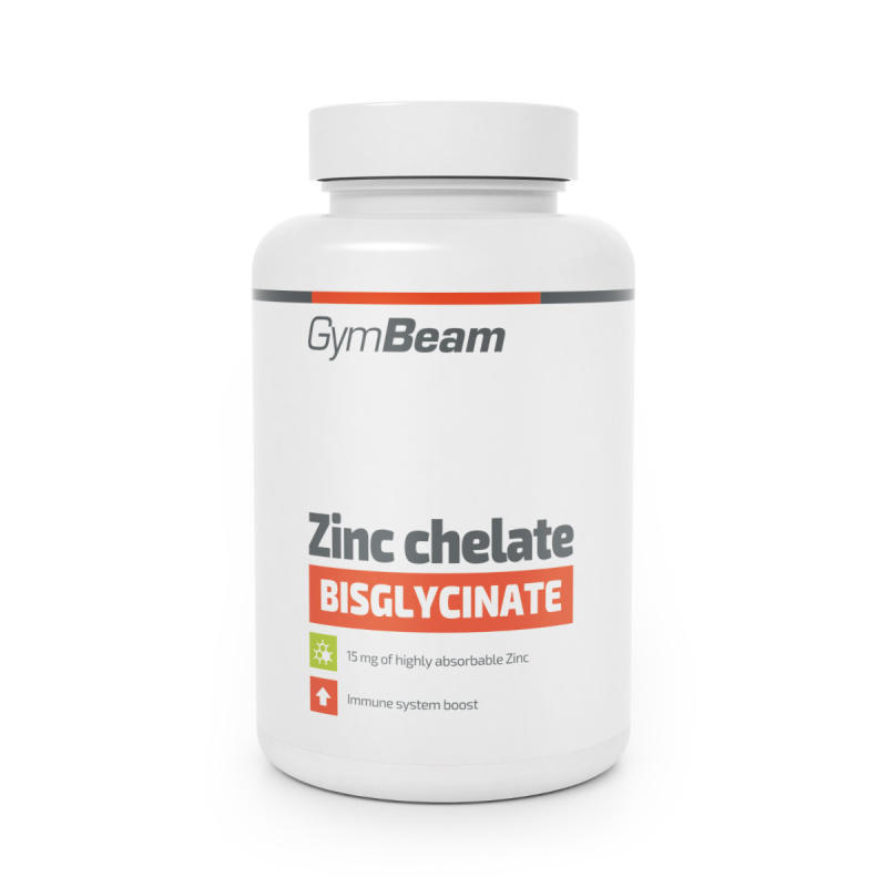 GymBeam Zinek chelát (bisglycinát), 180 kaps.