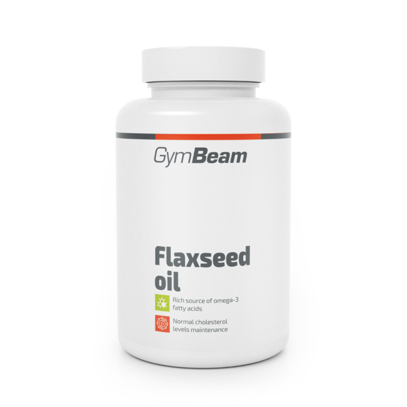 GymBeam Lněný olej, 90 kaps.