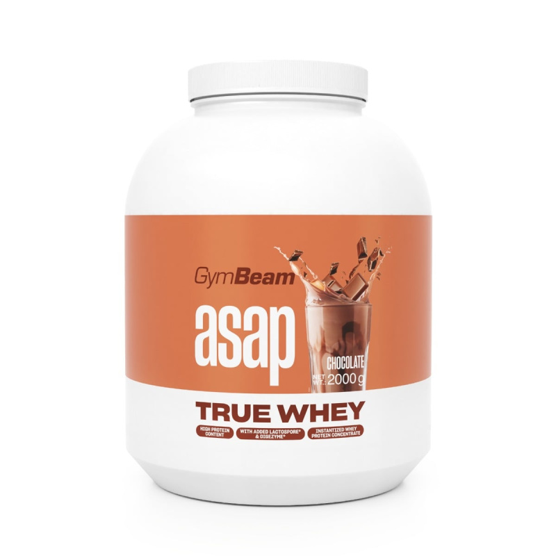 GymBeam True Whey ProDigest, 2000 g Příchuť: Čokoláda