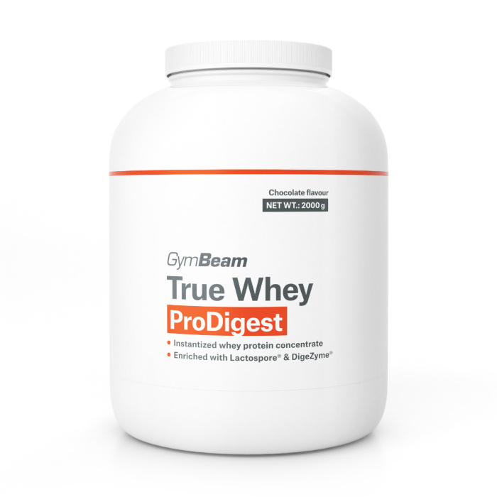 GymBeam True Whey ProDigestm, 900 g Příchuť: jahoda