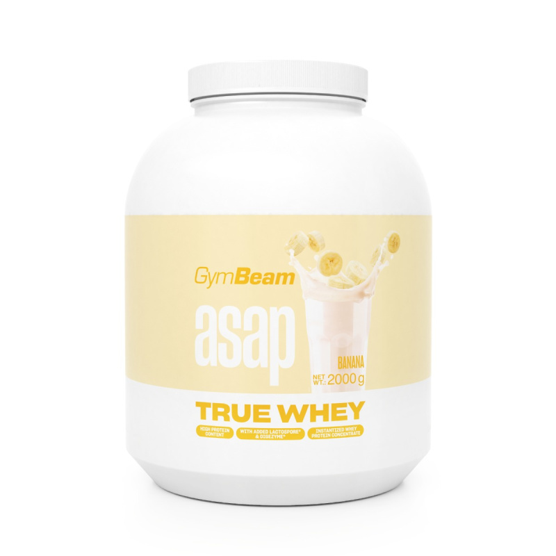 GymBeam True Whey ProDigest, 2000 g Příchuť: Banán