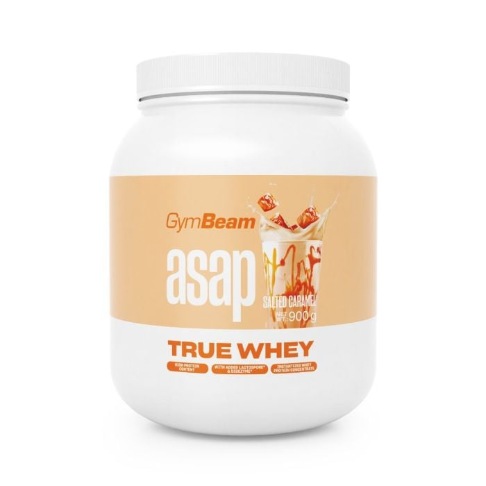 GymBeam True Whey ProDigestm, 900 g Příchuť: slaný karamel
