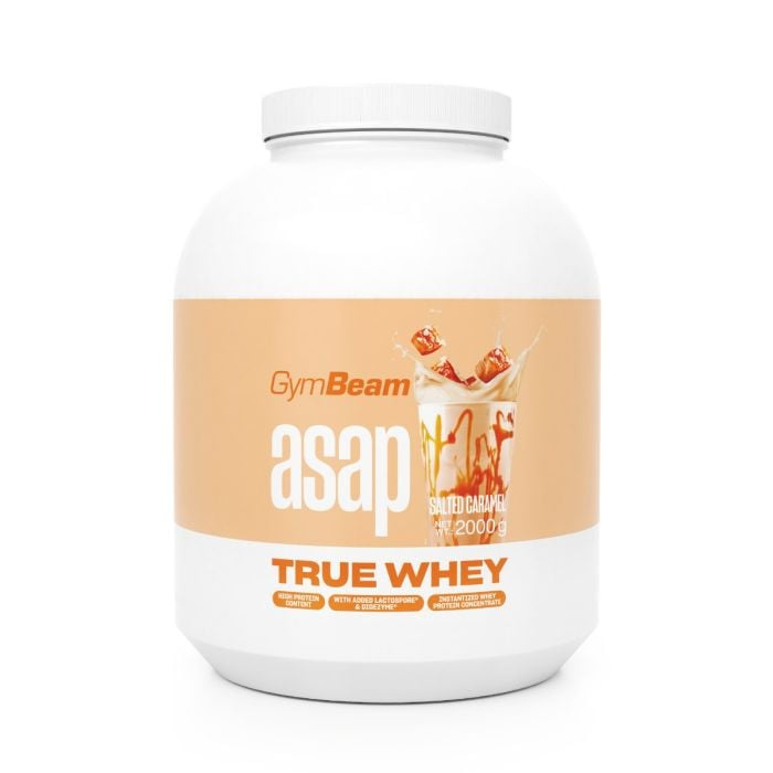 GymBeam True Whey ProDigest, 2000 g Příchuť: slaný karamel