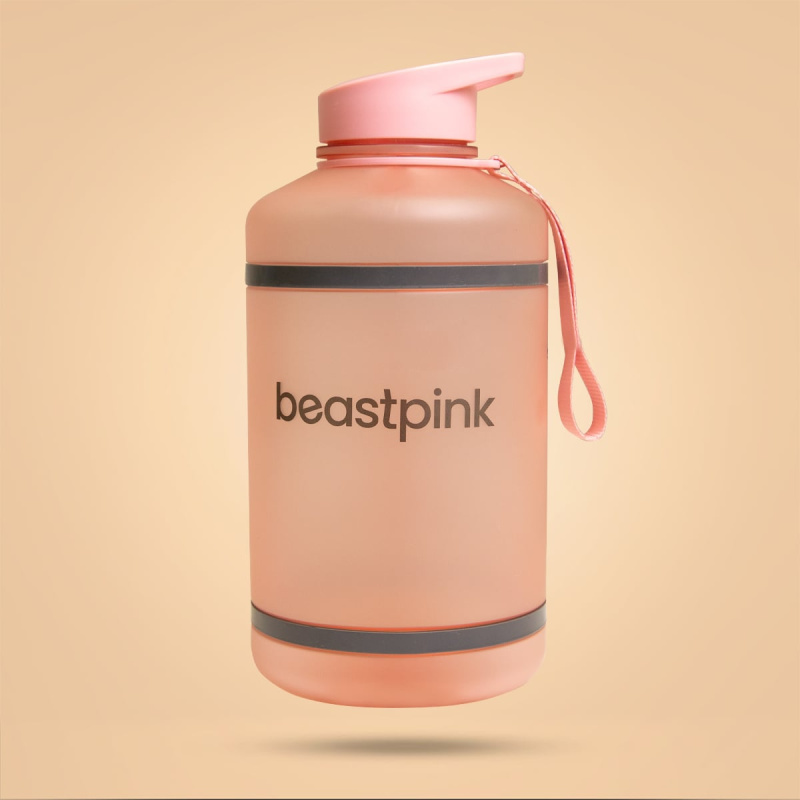 BeastPink Hyper Hydrator láhev na vodu s brčkem barva Pink 2200 ml