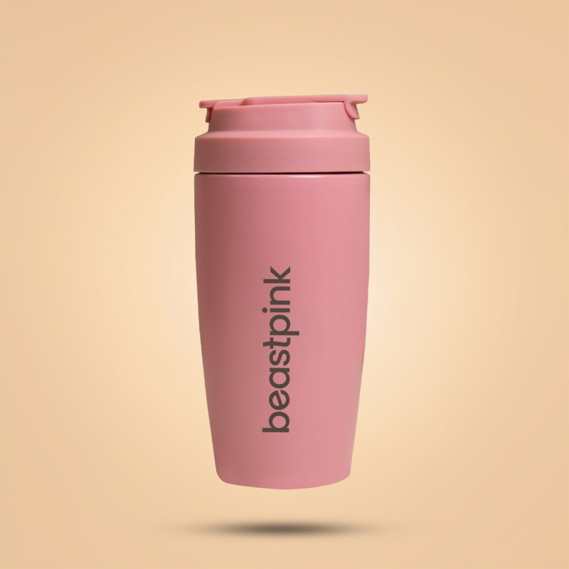BeastPink Thermo Mug termohrnek s brčkem barva Pink 500 ml