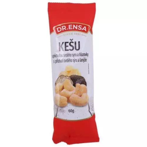 Dr. Ensa kešu s příchutí tvrdého sýru a lanýže 60g