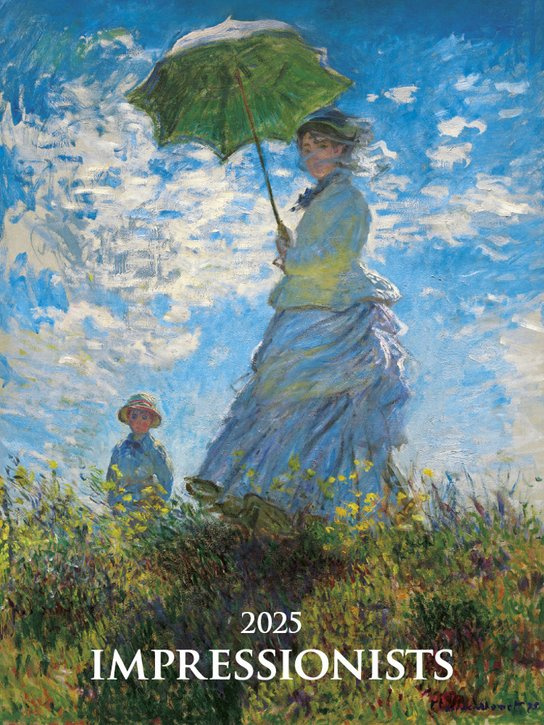 Nástenný kalendár Impressionists 2025 (univerzálne kalendárium)
