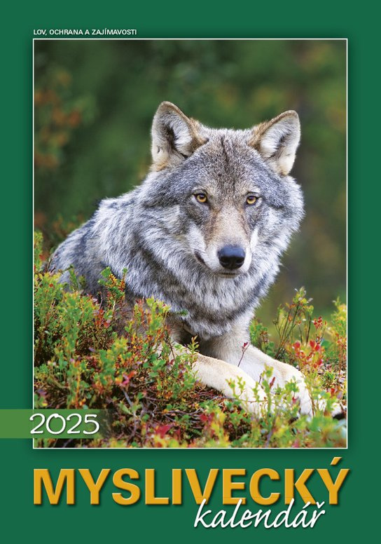 Nástěnný Myslivecký kalendář 2025 (česká jména)