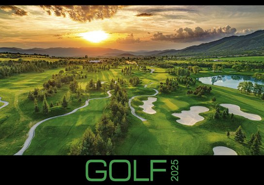 Nástenný kalendár Golf 2025 (univerzálne kalendárium)