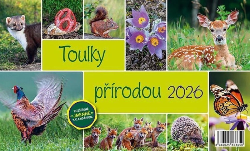 Kalendář 2026 Toulky přírodou, stolní