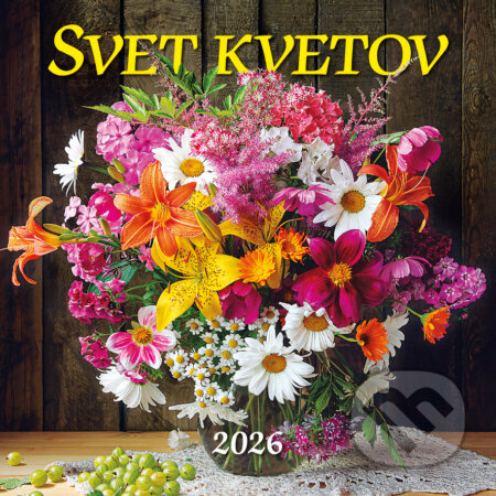 Nástenný kalendár Svet kvetov 2026 (slovenské menné kalendárium)