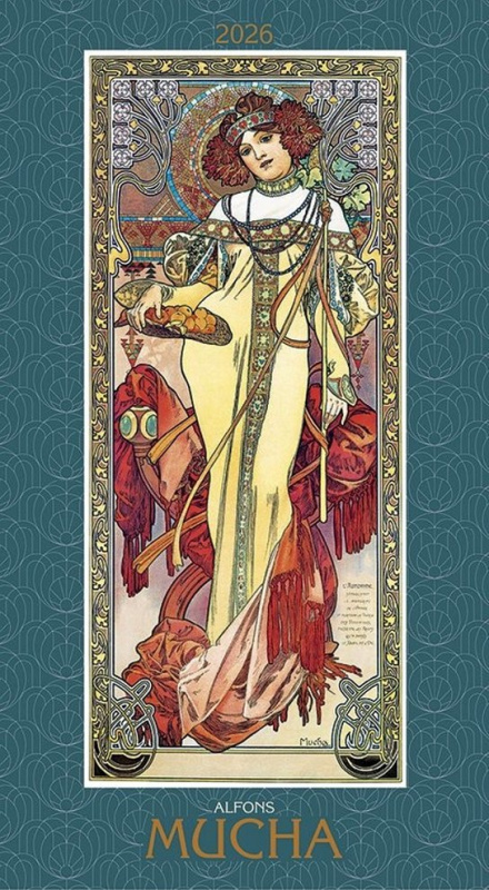 Kalendář 2026 Alfons Mucha, nástěnný