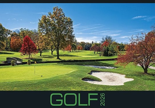 Nástenný kalendár Golf 2026 (univerzálne kalendárium)