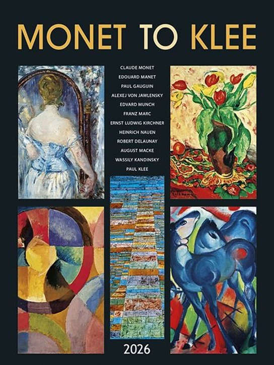 Kalendář 2026 Monet to Klee, nástěnný