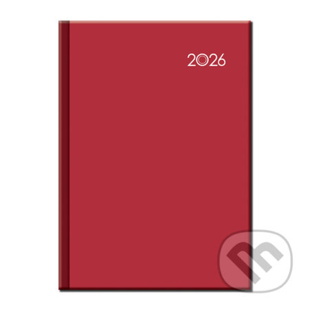 Manager diár FALCON 2026 (červený) (12-mesačný, B5)