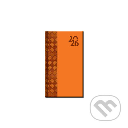 Mini diár VENETIA 2026 (oranžový) (12-mesačný, A6)