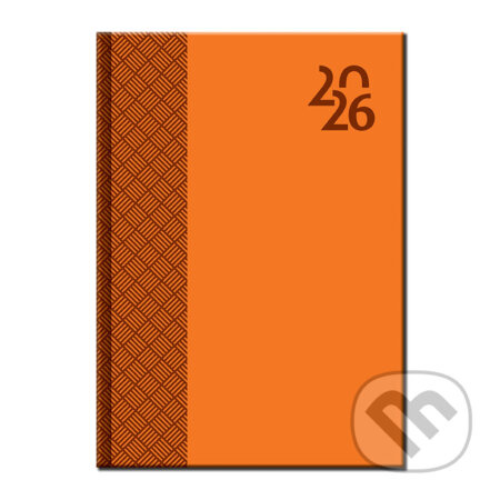 Manager diár VENETIA 2026 (oranžový) (12-mesačný, B5, stĺpcový)