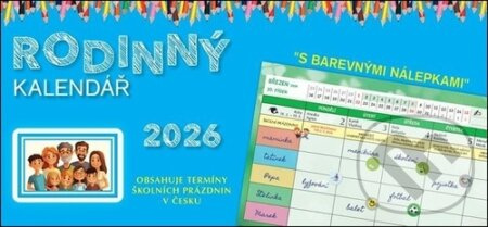 Rodinný kalendář 2026 - stolní kalendář - kniha z kategorie Stolní kalendáře