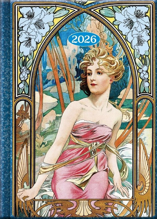 Praktik denní diář Mucha 2026