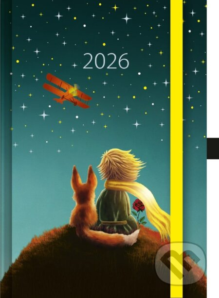 Týdenní diář Art Malý princ 2026 (A5, s gumičkou)