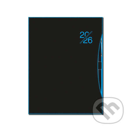 Denný diár SMART 2026 (blue) (12-mesačný, A5, s pútkom na pero)