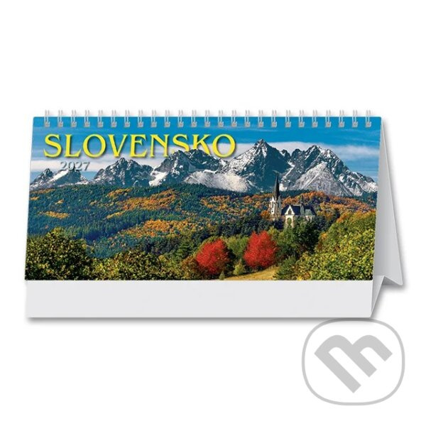 Stolový kalendár Slovensko 2027 (riadkový),Stolový kalendár Slovensko 2027 (riadkový)