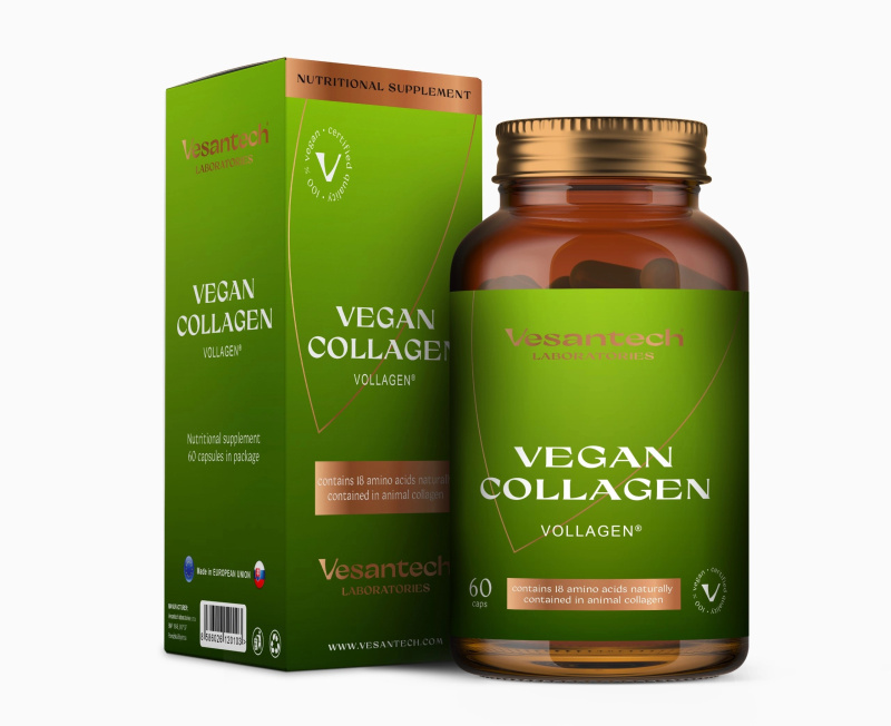 Vesantech Laboratories veganský kolagen, 500mg, 60 kapslí