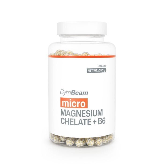 GymBeam Mikro Magnézium Chelát + B6, 90 tab.