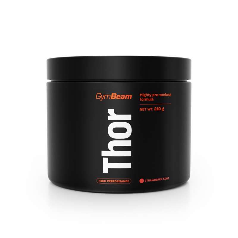 GymBeam Předtréninkový stimulant Thor 210 g - jahoda/kiwi