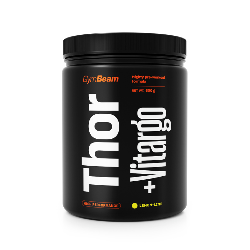 GymBeam Předtréninkový stimulant Thor Fuel + Vitargo 600 g - citrón/limetka