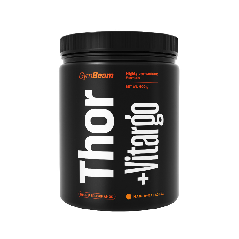 GymBeam Předtréninkový stimulant Thor Fuel + Vitargo 600 g - mango/marakuja