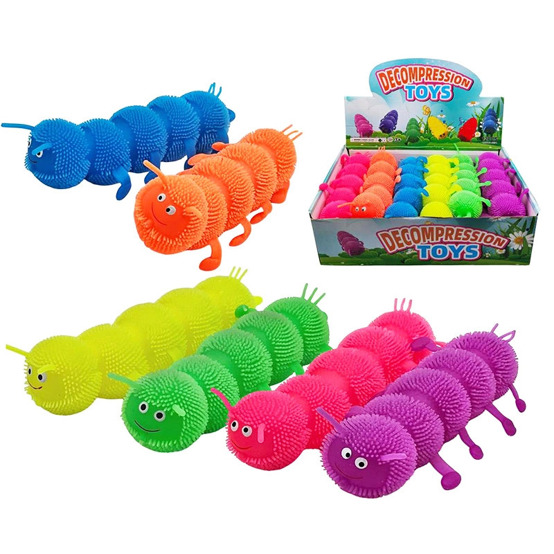 stlačovací jednofarevný stonožka se světlem 20 cm