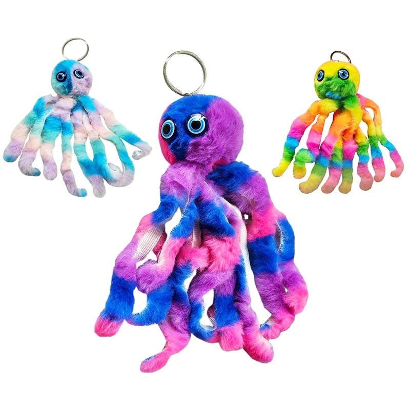 Plyšový přívěsek chobotnice 18 cm