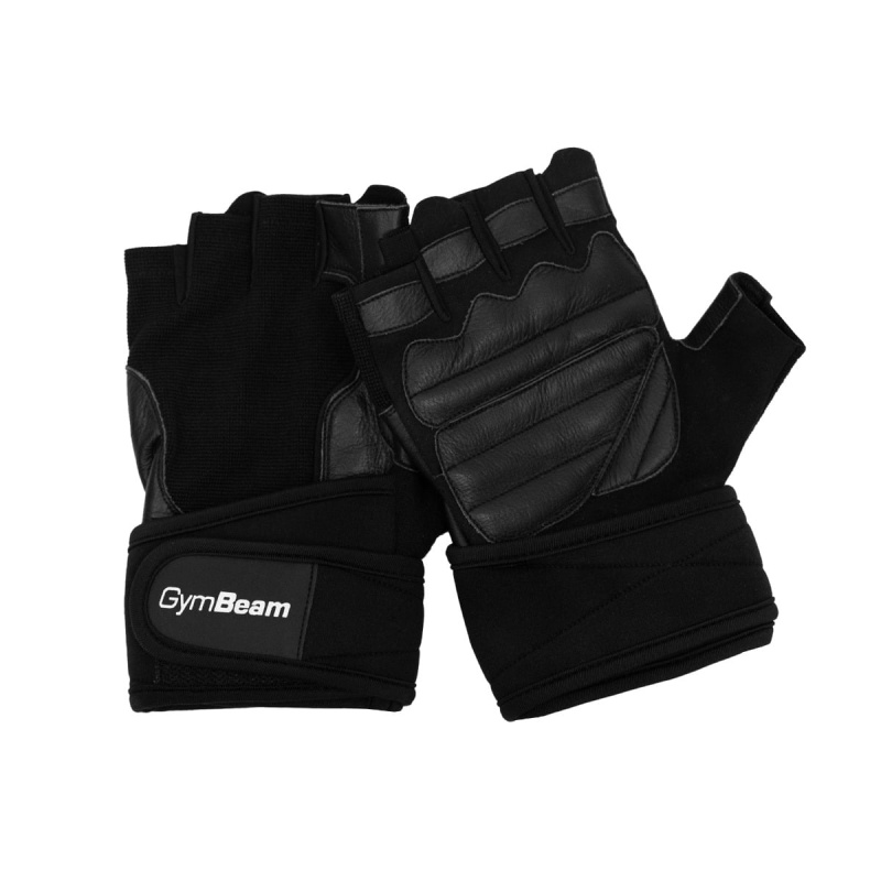 GymBeam Fitness rukavice Pro WristWraps Black