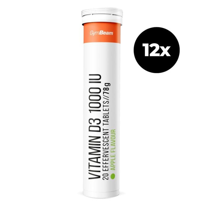 Vitamín D3 1000 IU šumivý - GymBeam